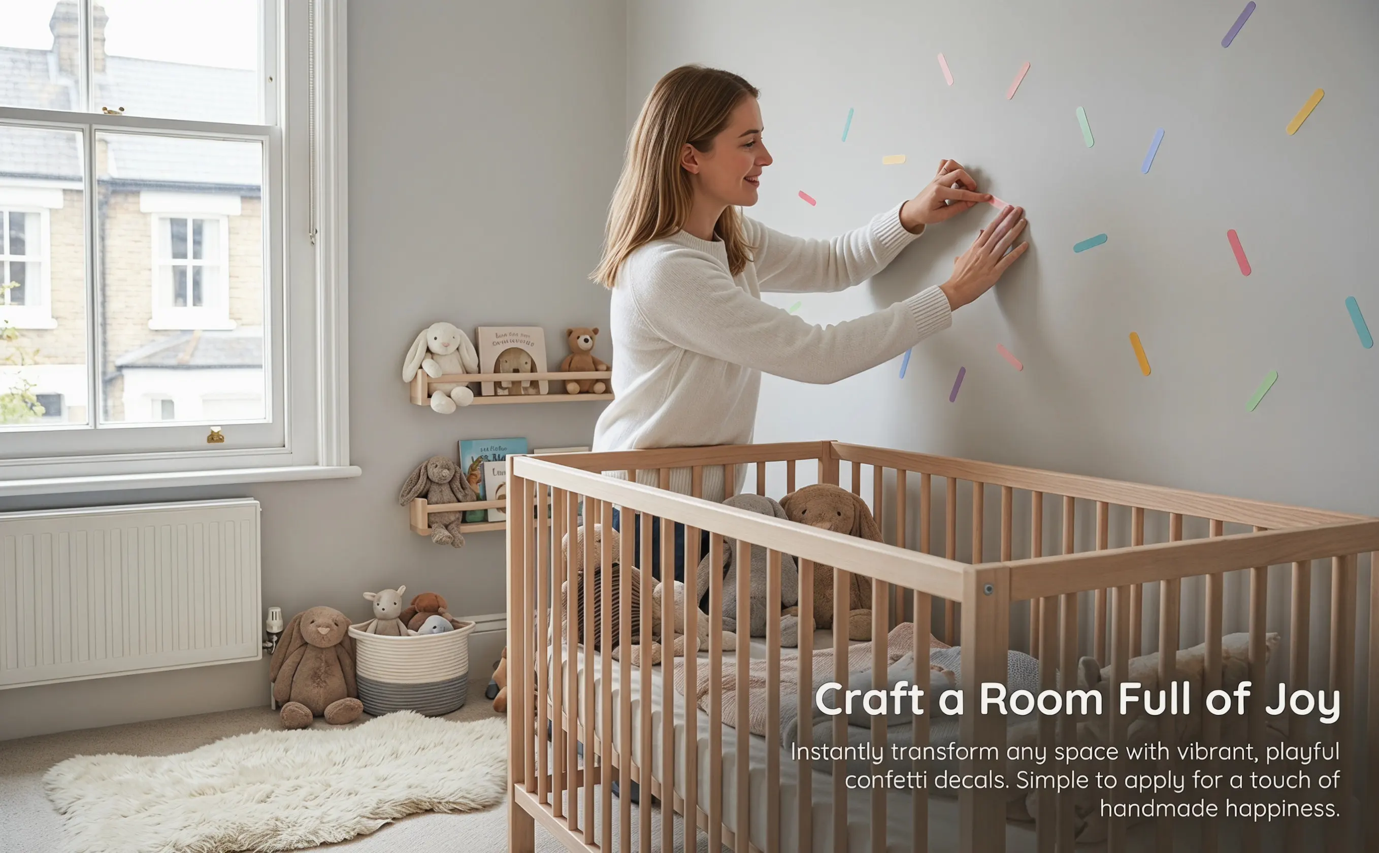 8Sheets Decorative PVC Wall Stickers for Children's Room Colorful Creative DIY Wall Decals Waterproof Tear Resistant Fine