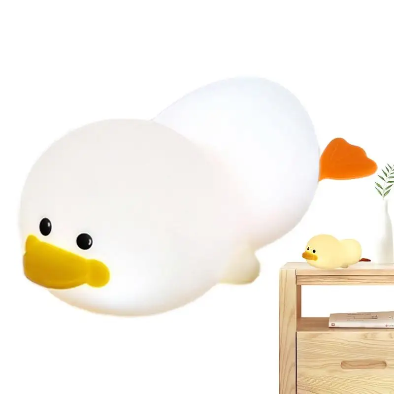 

LED Duck Light Cute Light Up Duck Silicone Dimmable Bedside Lamp With Touch Sensor And 30/60 Minutes Timer For Breastfeeding Bab