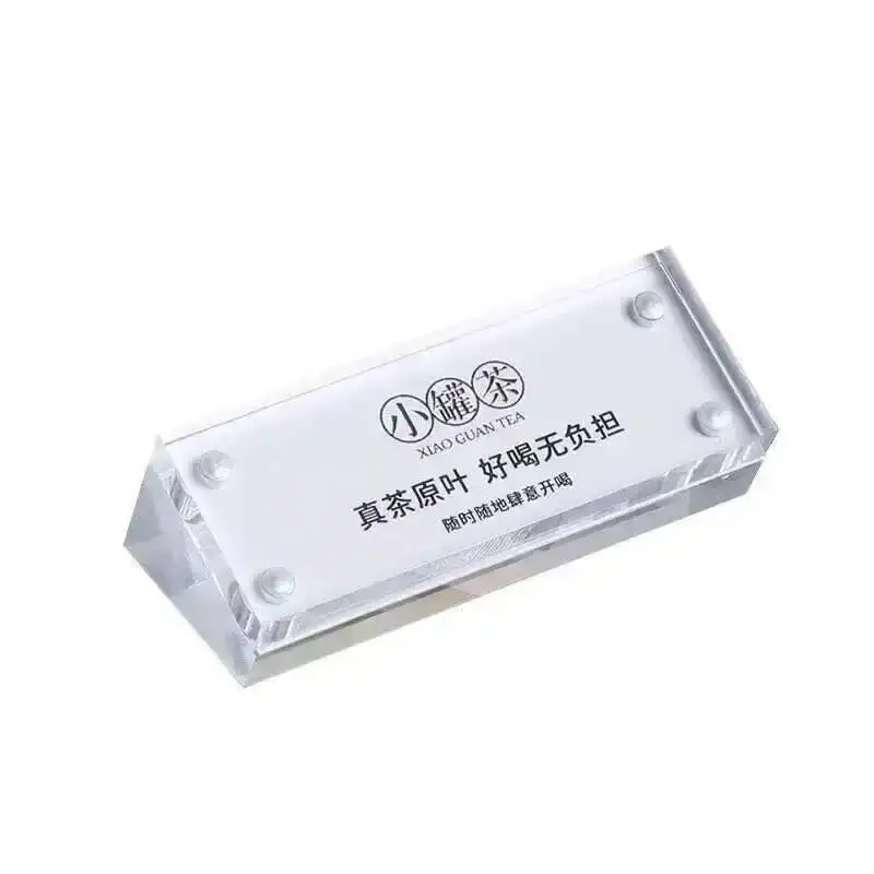 5 Stück 20x50mm Magnetischer Klarer Acryl-Tischaufsteller für Schilder, Menü- und Preisschilder, Etikettenhalter – Detail 6