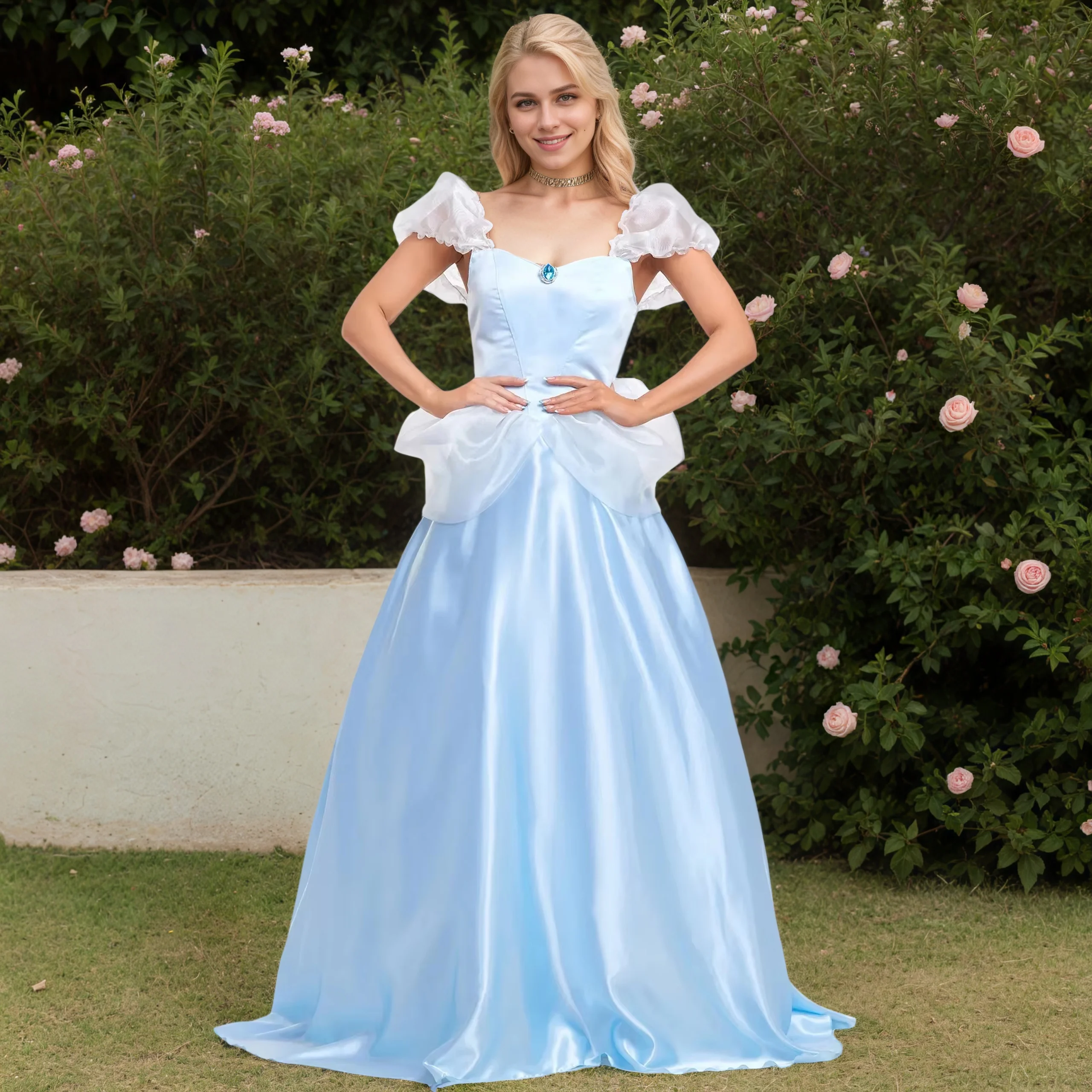 

Women Princess Cinderella Costume Fairy Tales Sexy Goddess Princesses Cosplay Long Dresses Hen Party Halloween Fancy Dress