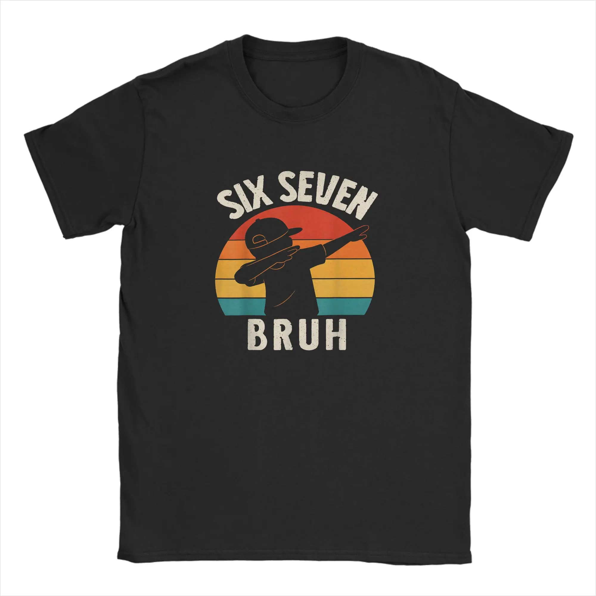 Men's T-Shirts 67 Meme 6 7 Numbers Dabbing Six Seven Bruh Novelty Cotton Tees Short Sleeve  T Shirts O Neck Tops Plus Size