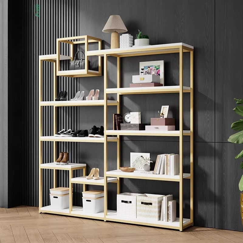 

Shoe display Shoe store Shelf Bag High heel display rack Against the wall Clothing store display cabine
