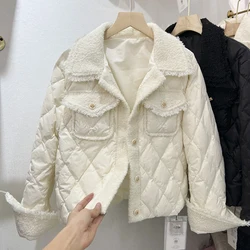 2024 autunno inverno francese Vintage piccolo cappotto profumato per le donne moda coreana Ultra leggero caldo cappotto Casual femminile piumino