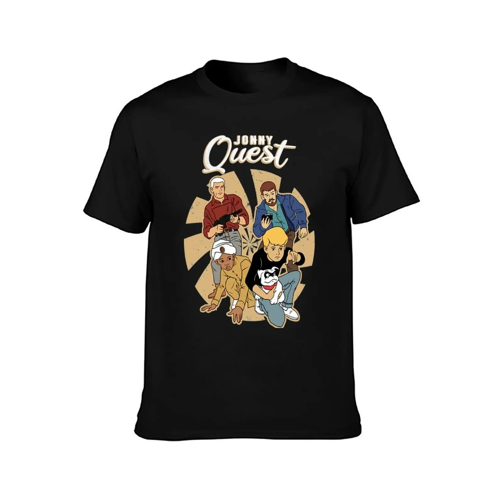 Jonny Quest T-Shirt Big Size Short Sleeve Tee for Men T-Shirt