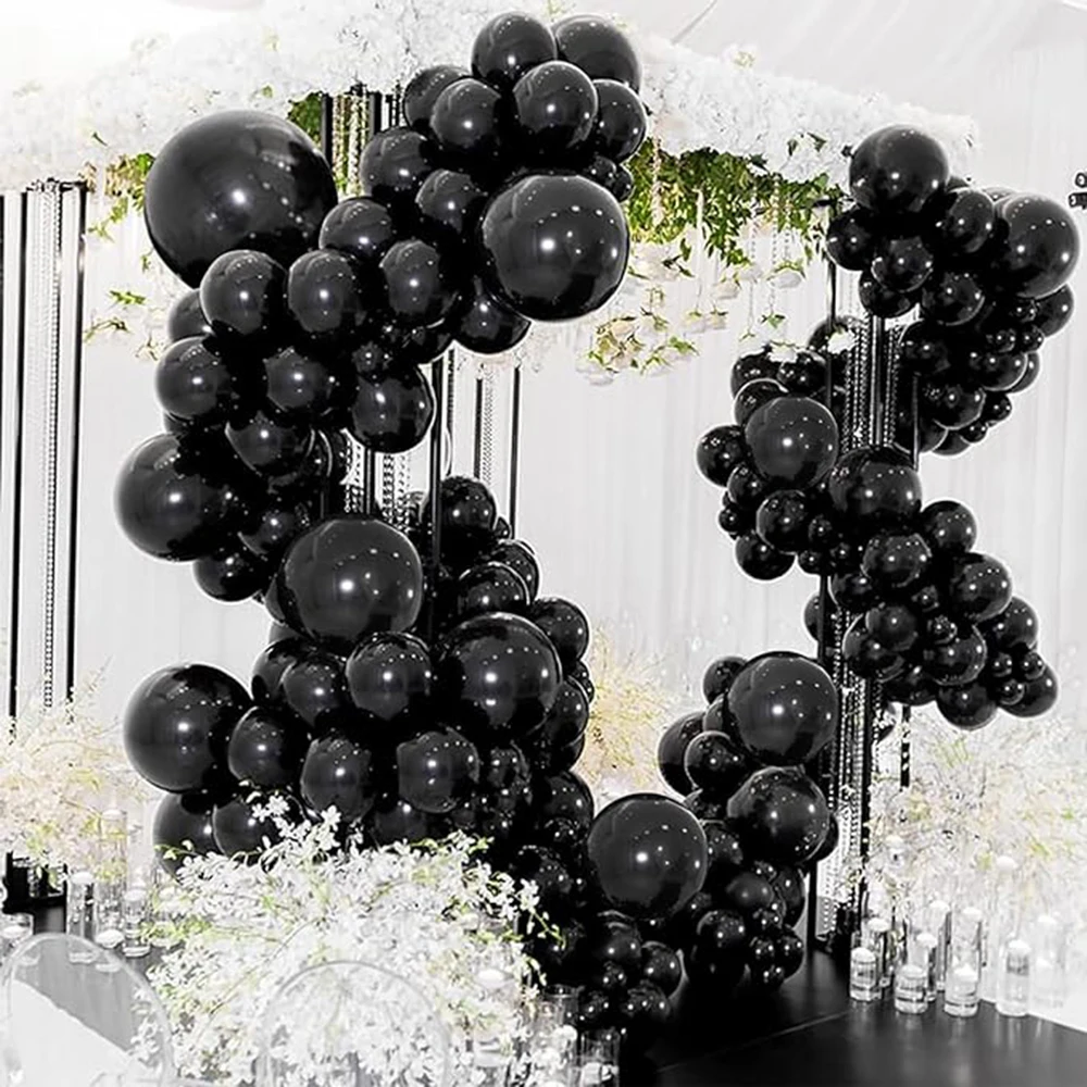 Wedding Black Balloons Garland Birthday Party Deocr Ballon Arch Kit Baby Shower Wedding Anniversary Graduation Decoration Globos