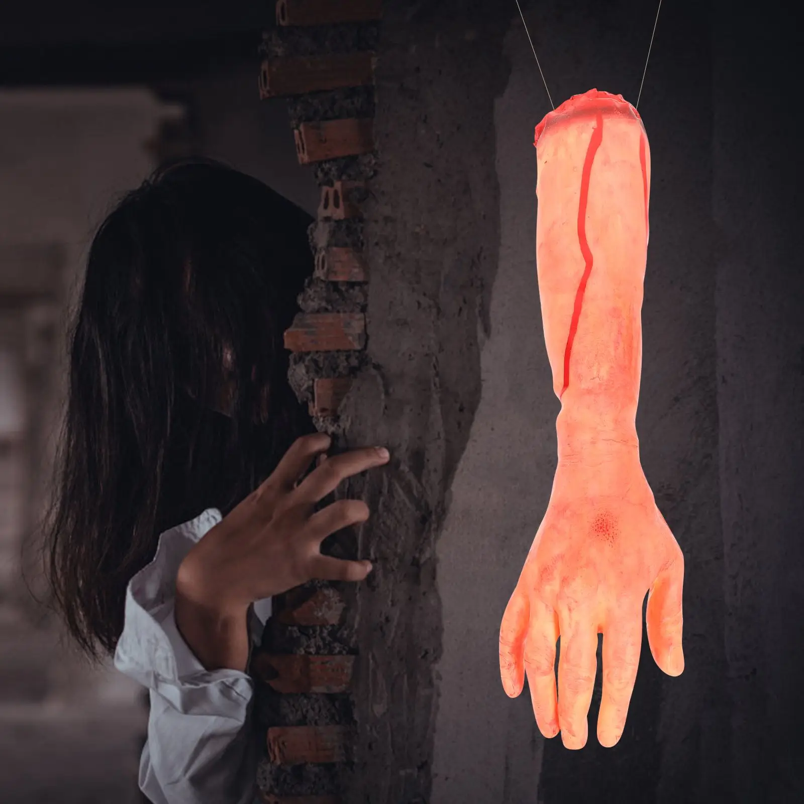 Fake Human Parts Simulated Body Hands Props Halloween Party Adornments Scary Decorations