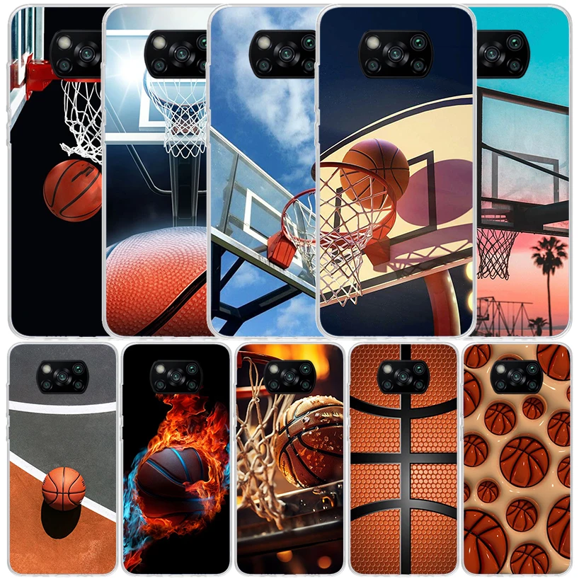 Basketball Basket Play Phone Case For Xiaomi Poco X6 X5 X4 X3 Nfc F6 F5 Pro F4 Gt F3 F2 F1 M5S M4 M3 M2 Soft TPU Back Cover