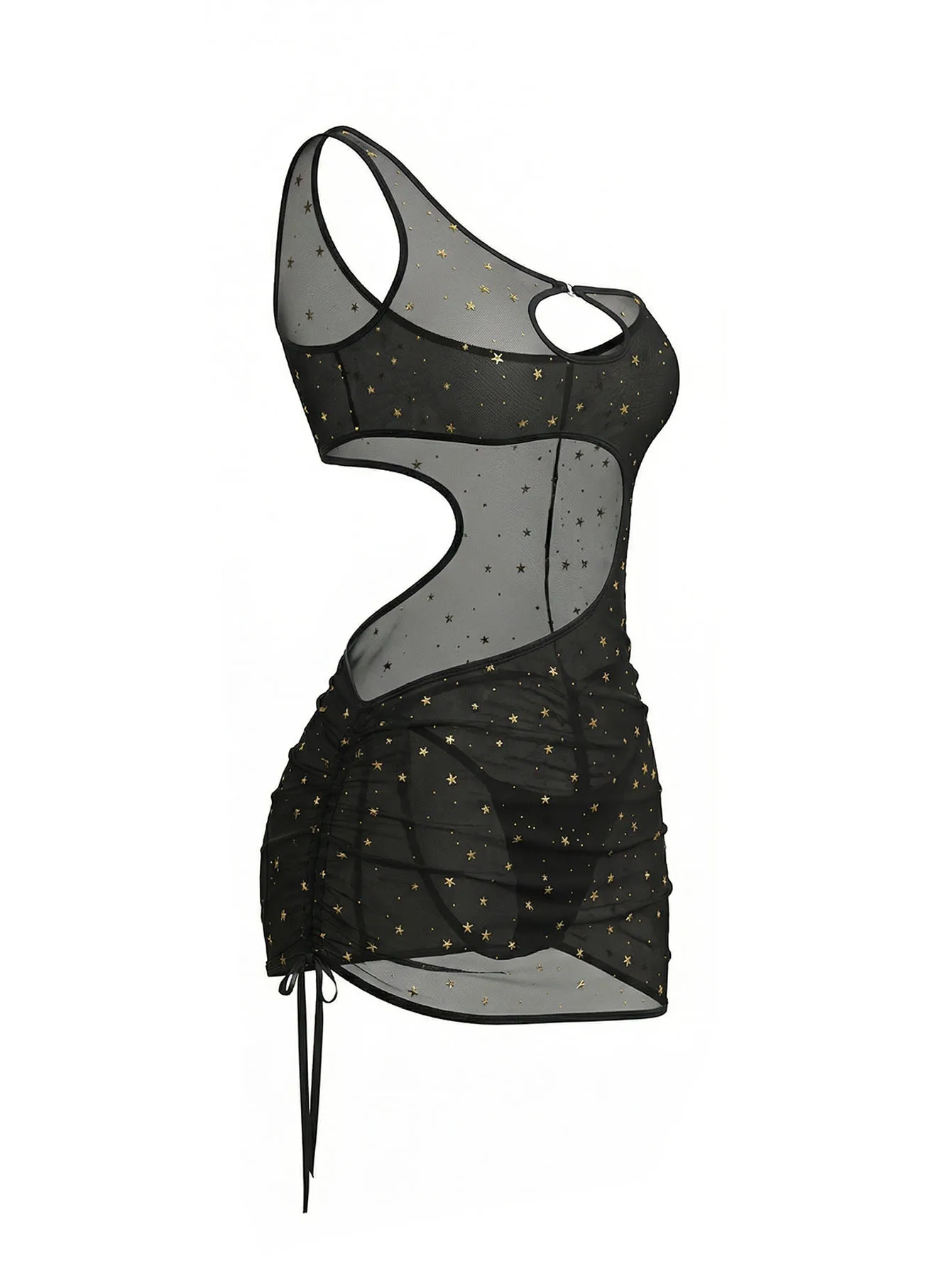 ชุดเดรสชุดชั้นในตาข่ายโปร่งลาย - Sexy Mesh Sheer Bodycon Dress บทวิจารณ์และราคา