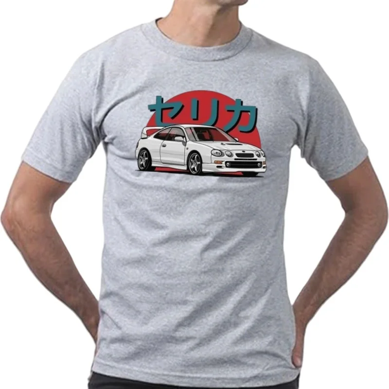 Nouvel été hommes à manches courtes Celica GT-Four rouge conception diagramme classique T-Shirt voiture Sport amoureux