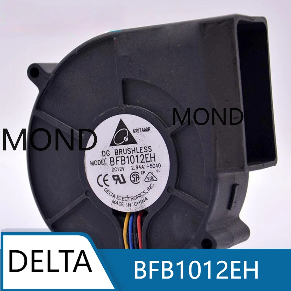 Delta BFB1012EH Violent Turbo Blower Fan High Air Volume Burn oven Industrial Grill Exhaust Cooling Fan 9733 9cm 12V 2.94A