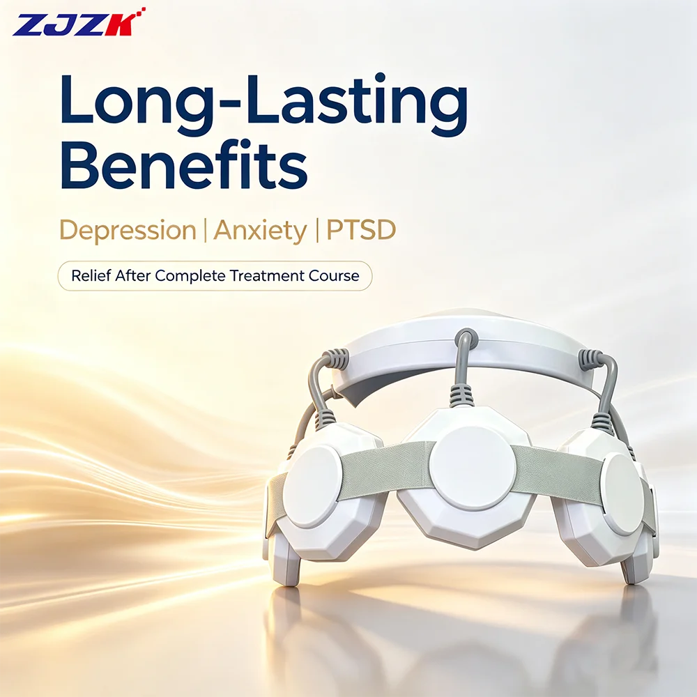 ZJZK Home Use RTMS Transcranial Magnetic Stimulator Brain Therapy Machine for Insomnia Anxiety Autism Neurological Physical Care