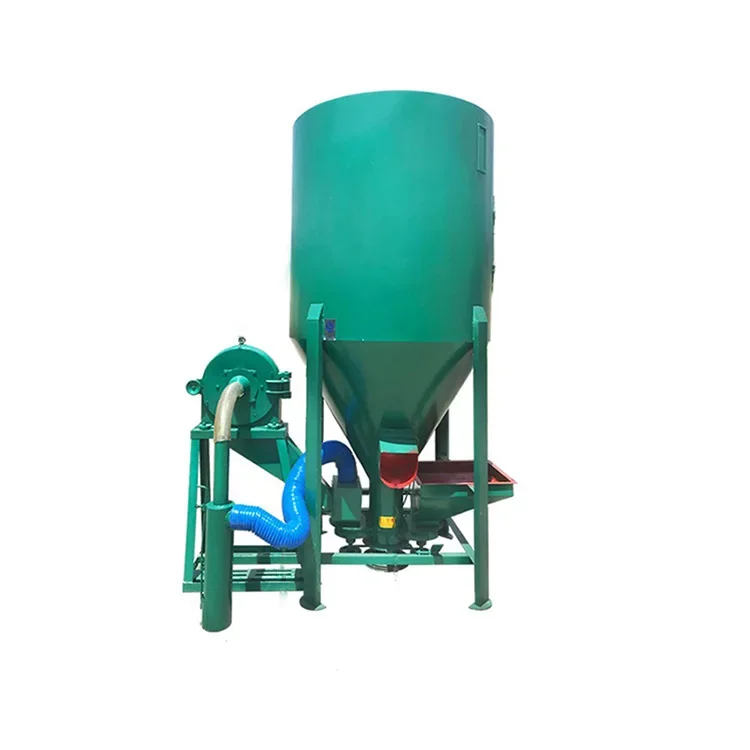 

500Kg/H Vertical Animal Feed Mixing Machine Chicken Feed Making Machine Automatic Animal Feed Mixer And Grinder Machine