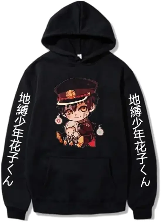 

Japan Anime Toilet Bound Hanako Graphic Print Hooded Manga Hoodies Casual Loose Sweatshirt Harajuku Unisex Oversized Streetwear