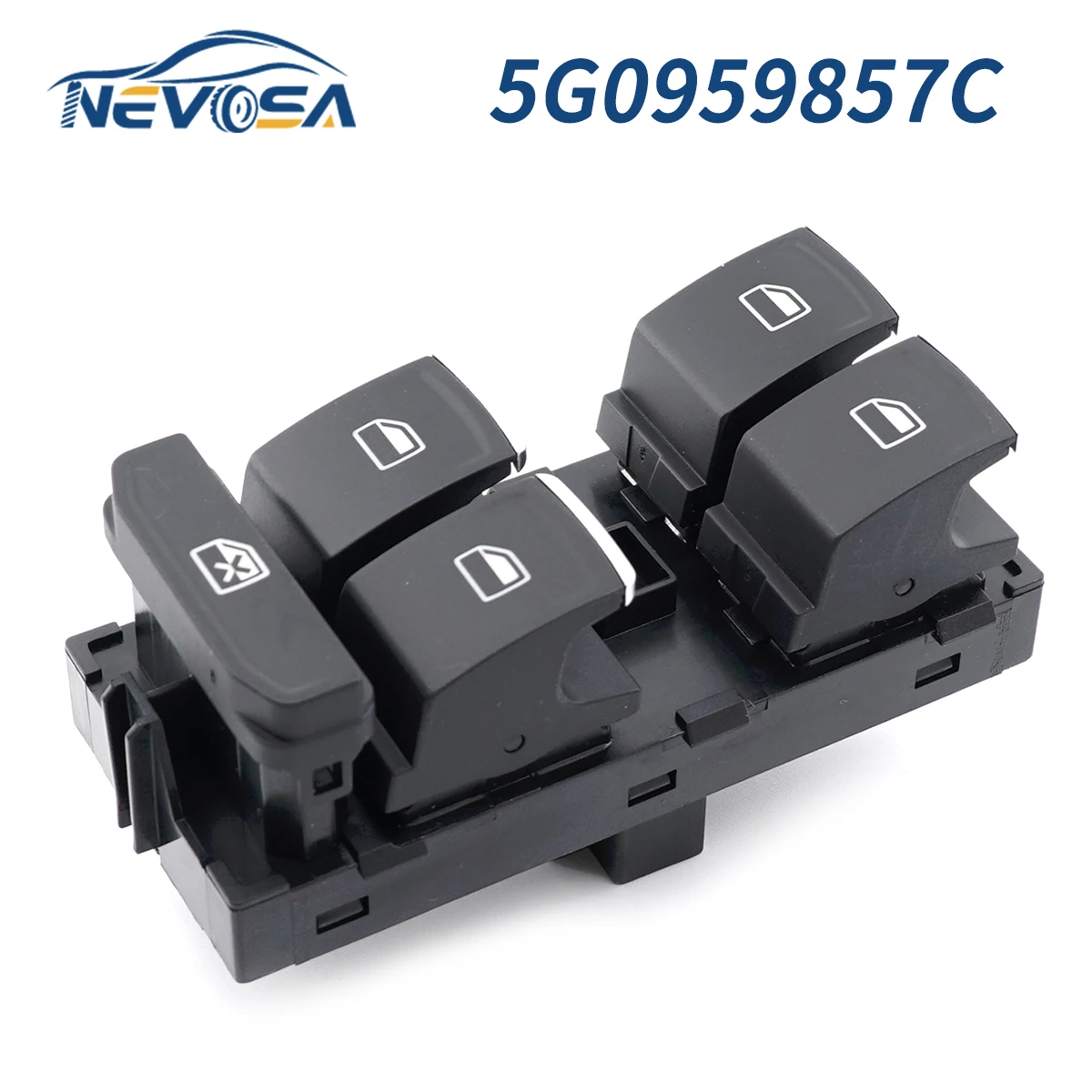 NEVOSA 5G0959857C Driver Side Master Car Window Lifter Control Switch For VW Golf 7 MK7 Touran Tiguan Carfter 5GG959857A