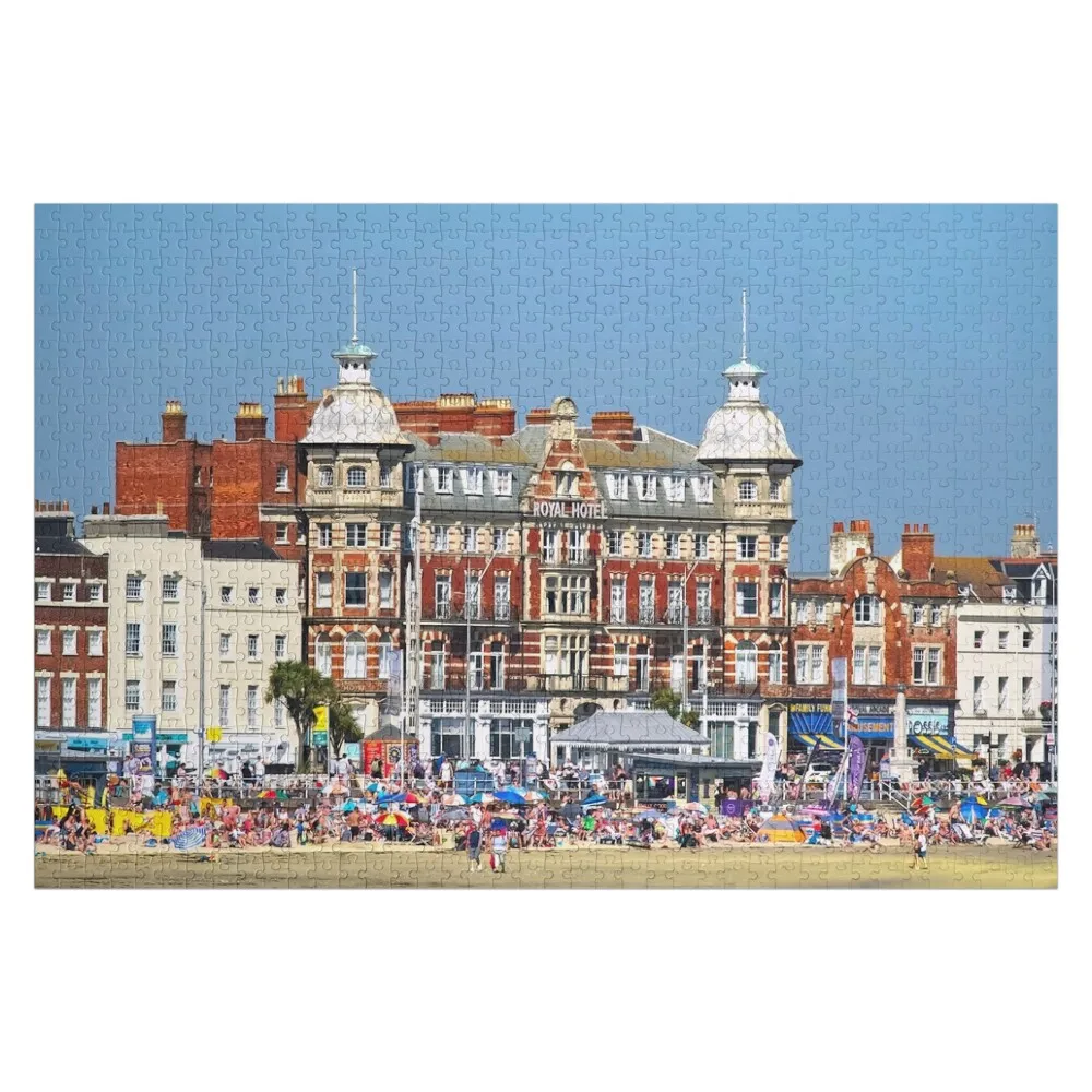 

Weymouth Royal Hotel Jigsaw Puzzle Personalized Child Gift Name Wooden Toy Puzzle