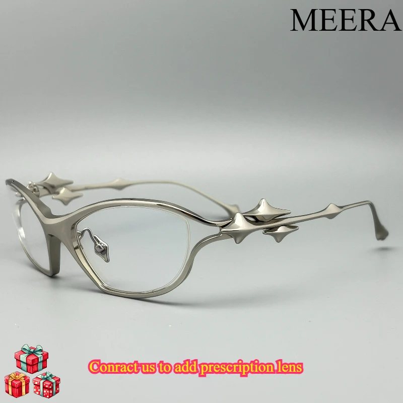 2026 New Korean Cat Eye Eyeglass Titanium Optical Glasses Frames Men Women Eyeglasses Frames Anti Blue Light Blocking Glasses