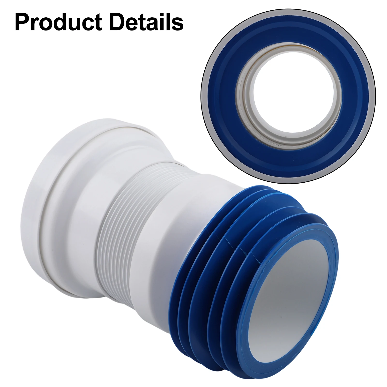 Adjustable Flexible For Toilet Connection Pipe Kit Leak Proof Seal for Simple For Toilet Drain Installation and Replacement