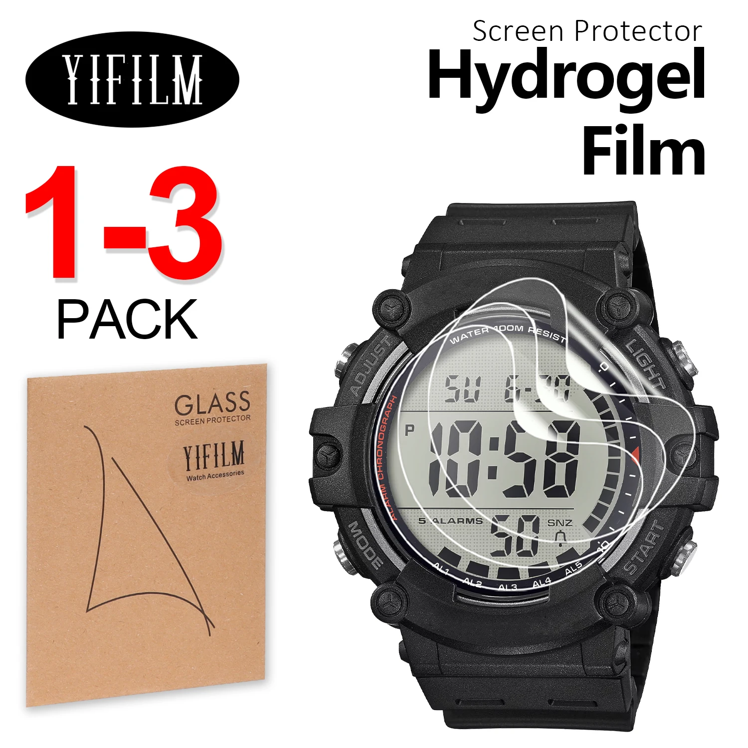 1-3PCS Explosion-proof Screen Protector Für AE-1500 AE-1500wh AE1500 Uhr Film HD Klar TPU Schutz Film nicht Glas