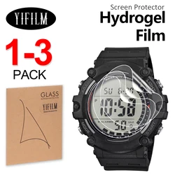 1-3PCS Explosion-proof Screen Protector For AE-1500  AE-1500wh AE1500 Watch Film HD Clear TPU Protective Film NOT Glass