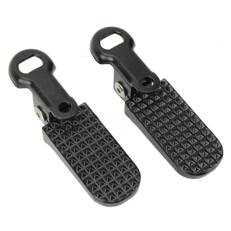 Bicycle Rear Pedal for Electric Bike Foldable Design Aluminum Alloy Material Anti Slip Pattern Wide Application