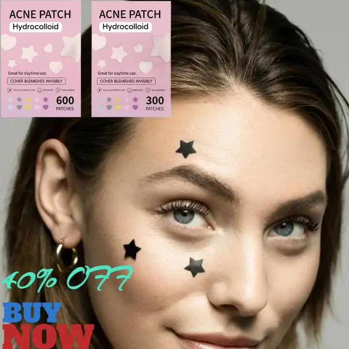 NEW High-end 300/600PCS Cute Star Heart Acne Pimple Patch Sticker Waterproof Acne Treatment Pimple Remover Tool Facial Mask Skin