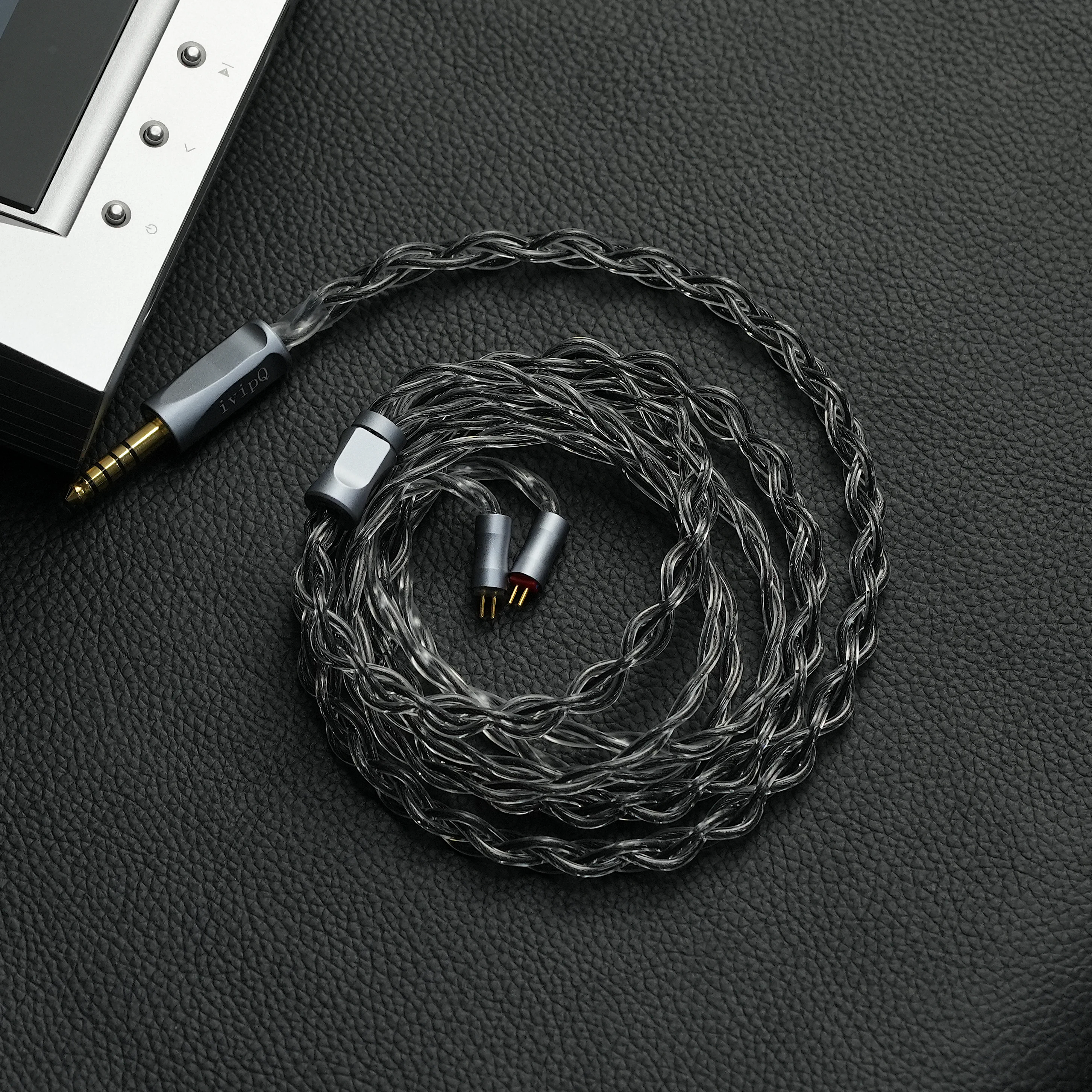 ivipQ-44 In-Ear-Kopfhörerkabel, High-Fidelity-Upgrade-Kabel, geeignet für 0,78 Pin MMCX Dual 3.5, HD650, HD800, KZ-QDC IEM – Detail 12