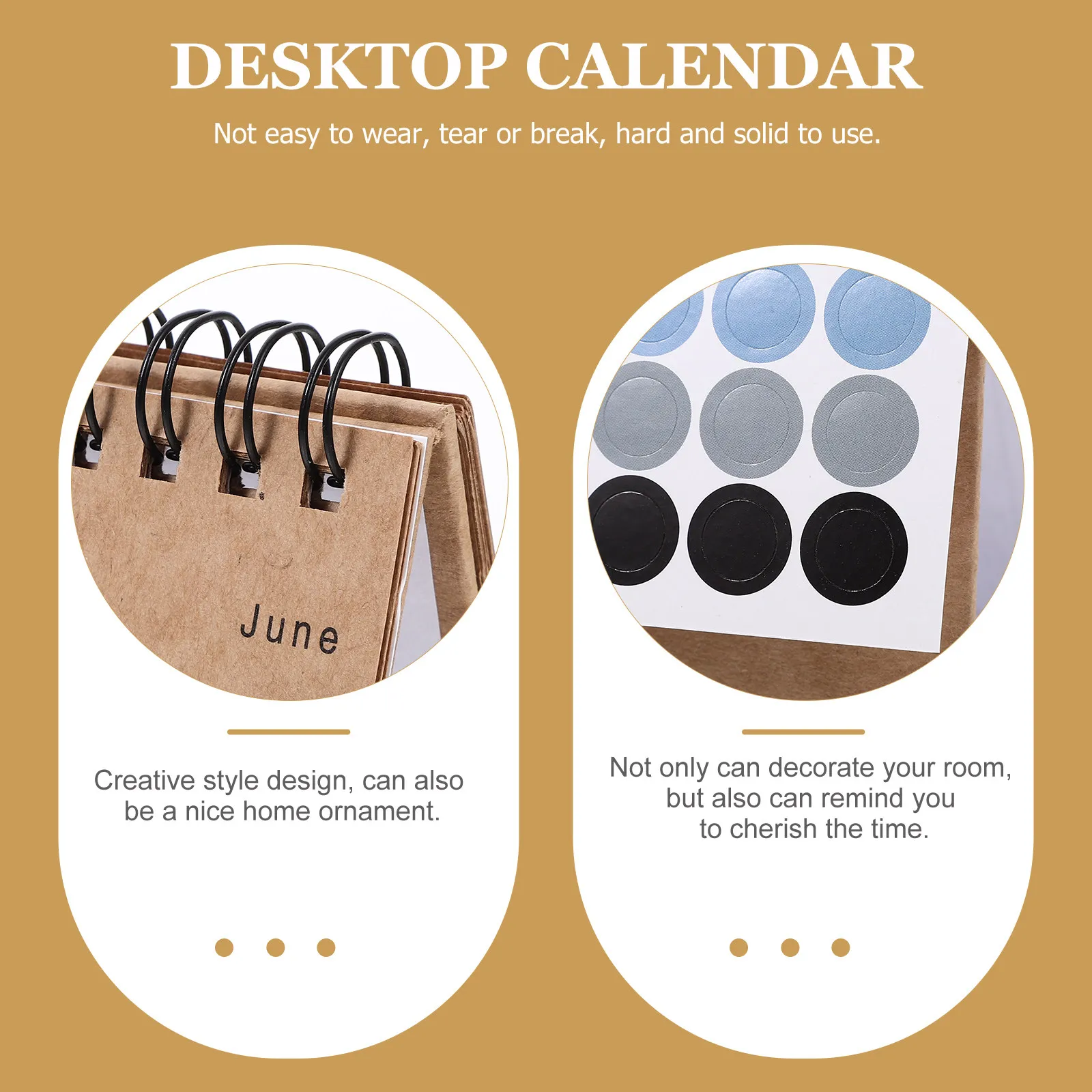 

Small Desk Calendar 2024-2025 Mini Tabletop Flip Calendar with Stable Stand Modern Stylish Desktop Organizer for Office Home