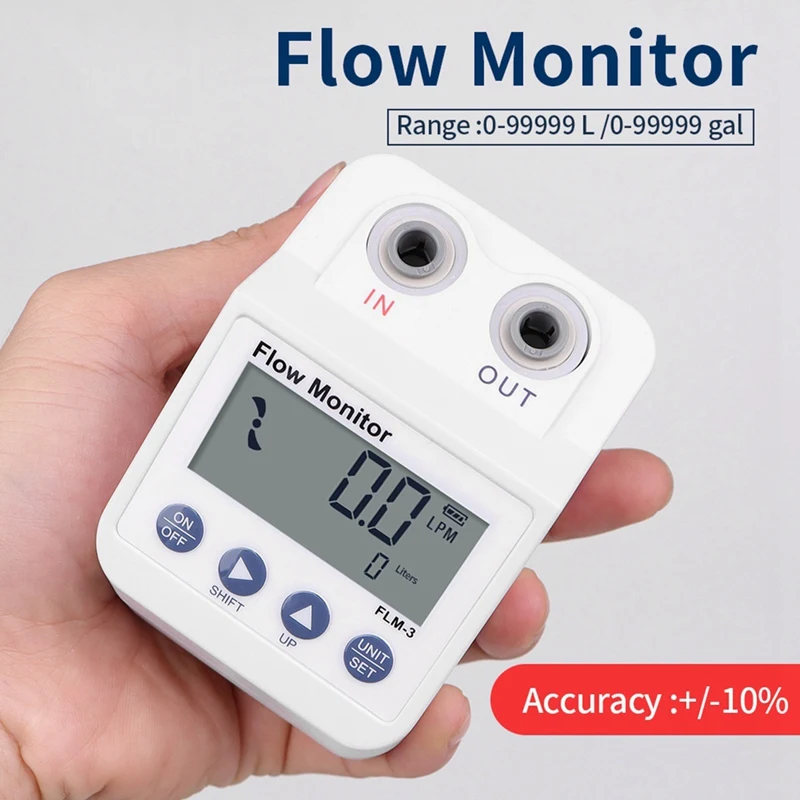 Digital Display Filter Water Flow Meter With Electronic Digital Display Monitor Filter Water Flow For Liquids Measuring