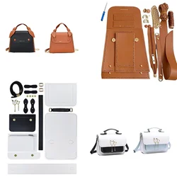 Easy Handmade Making Bag Set Hand Stitching Leather Craft DIY Bag Kit Sewing Material for Bag Handbag Accessories