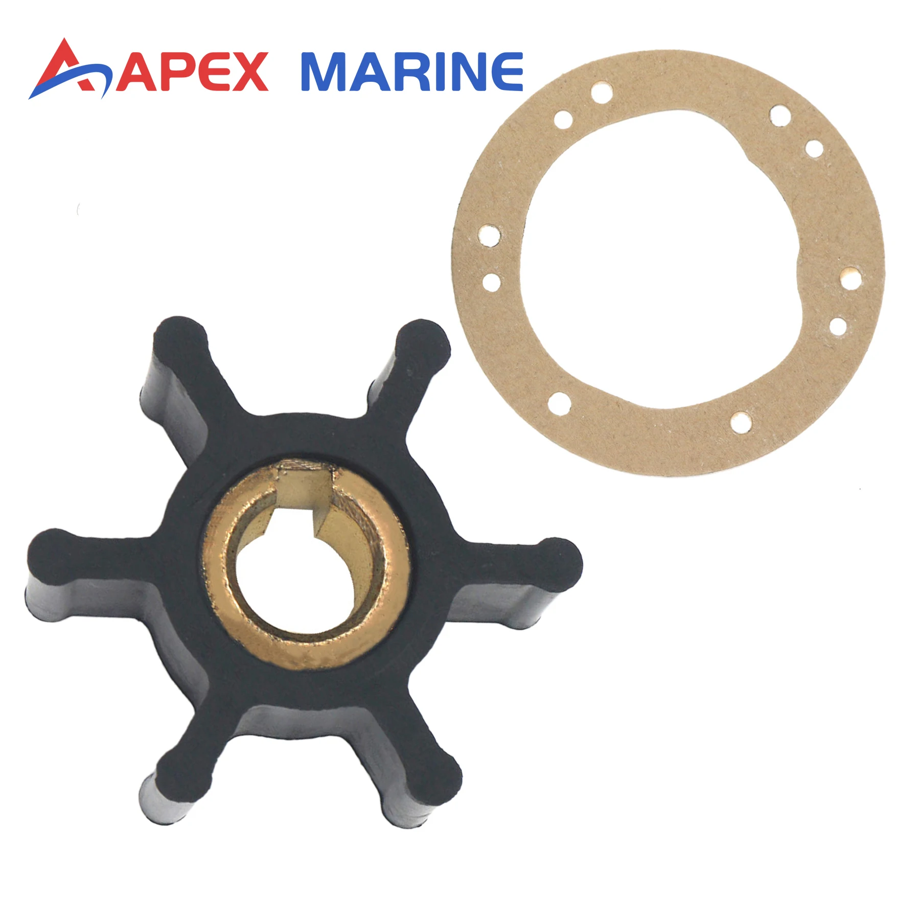 

Комплект крыльчаток водяного насоса для Yanmar 2GM20F 3GM30F 3HM35F 2QM20 3QM30 YSB8 YSM12, для ремонта охлаждения подвесных лодочных моторов, с комплектом прокладок