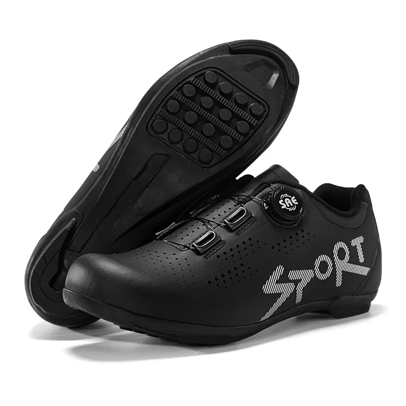 

Lock-Free Cycling Shoes Flat Pedal Shoes Men Bike Cleat Sneaker MTB Bicycle Biking Women Breathable Indoor Boots