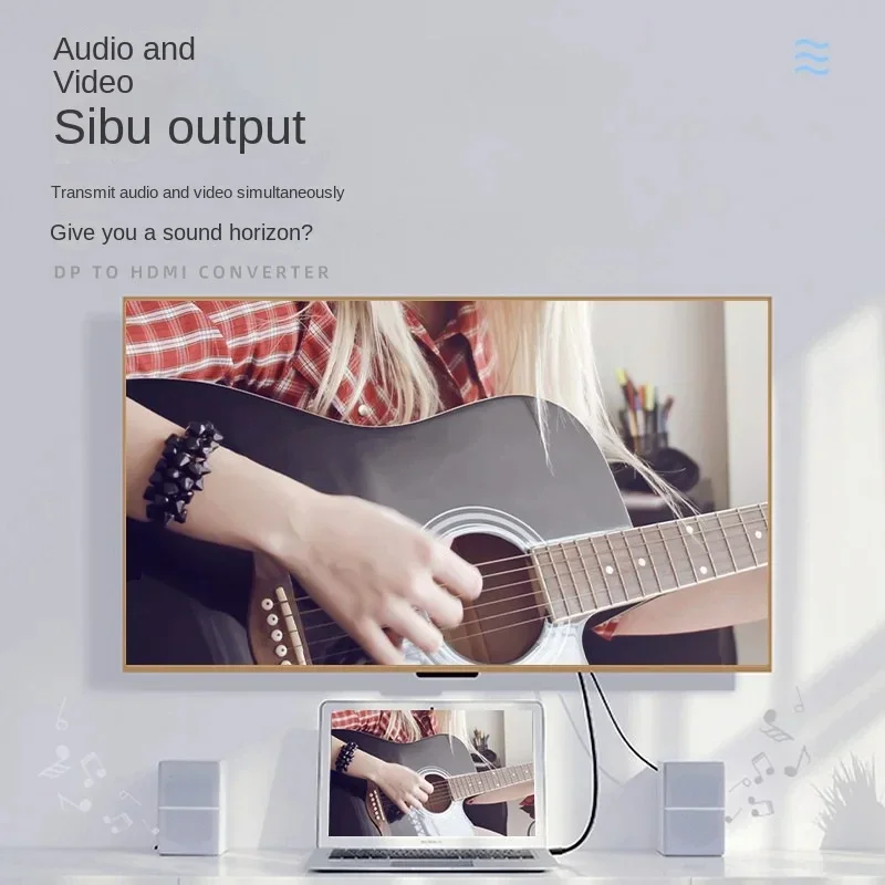 1.8 متر DP إلى كابل متوافق مع HDMI 4k DisplayPort إلى HD محول ذكر إلى أنثى DisplayPort إلى HDTV محول لشاشة العرض #6