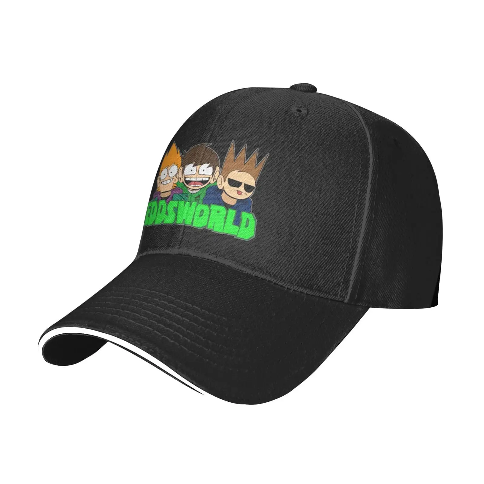 Anime Eddsworld Casquette Outdoor Sports Cap Casual Male's Adjustable Baseball Cap Black