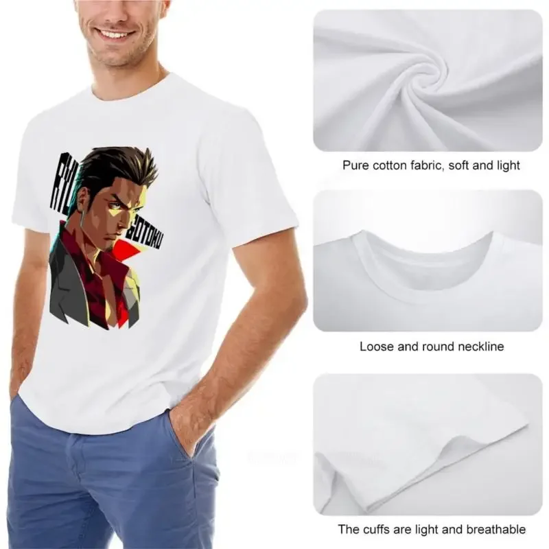 Ryu Ga gotoku Yakuza kazuma kiryu t-shirt T-Shirt plus size t shirts T-shirt for a boy Men's t-shirts