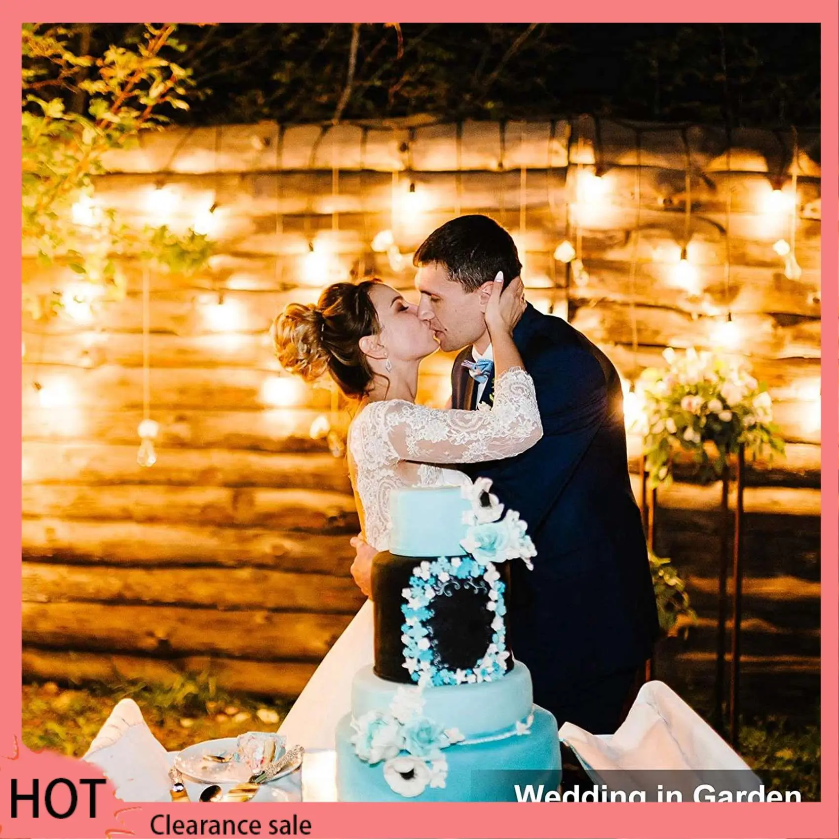 A88Z 48 Pack 3V LED S14 Replacement Light Bulbs, Shatterproof Outdoor Solar String Light Bulbs, Warm White