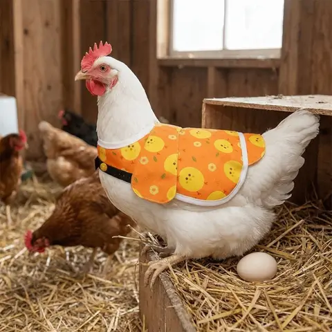 Farm Equipment Elastic Chicken Saddle Adjustable Waterproof Poultry Apron Feather Protector Soft Chicken Dress Pet Clothes