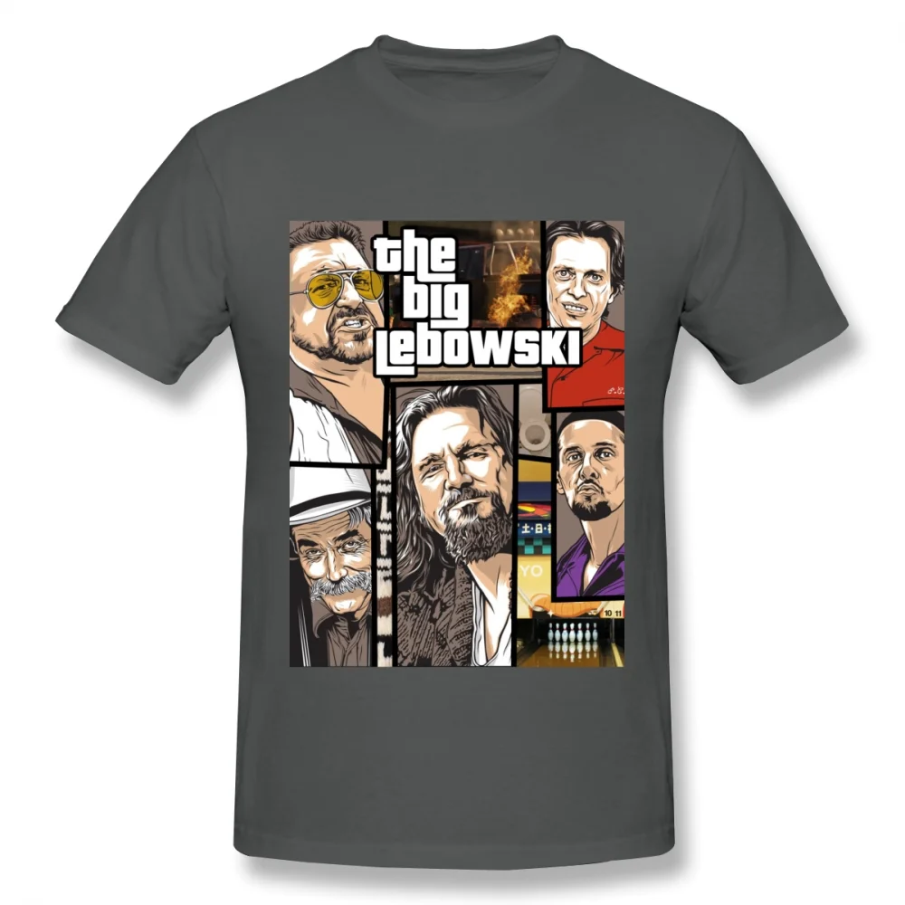 تي شيرت قطني رائع للرجال ، ملابس شارع مصمم بانك ، GTA بيغ ليباوسكي ، jbridges ، تي شيرت X eff ، قطن ، رجال #3