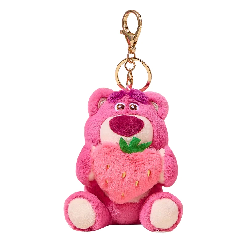 Disney Lotso Dessert Series juguete de peluche llavero de muñeca de Anime dibujos animados y lindo colgante de mochila juguetes para niños regalo de cumpleaños
