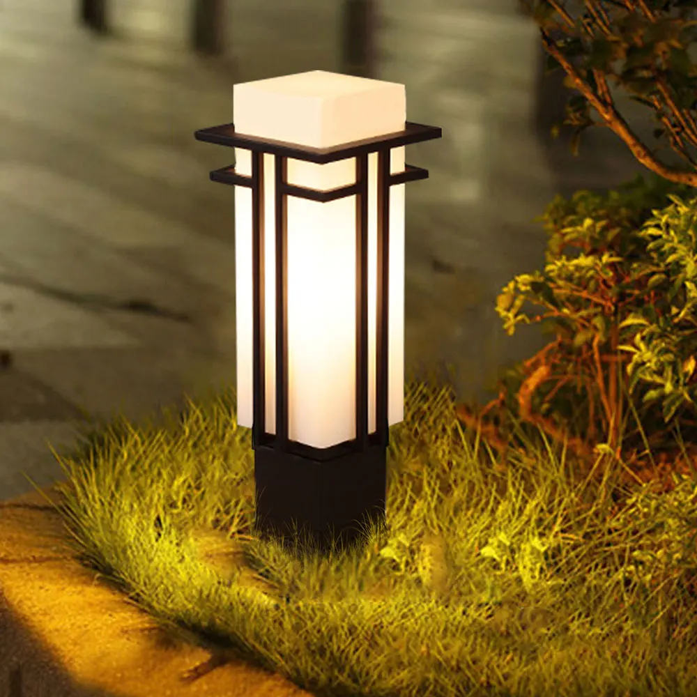 LOYALHEARTD Modern Post Light Outdoor Garden Patio Driveway Yard Lantern Lamp Pillar Fixture