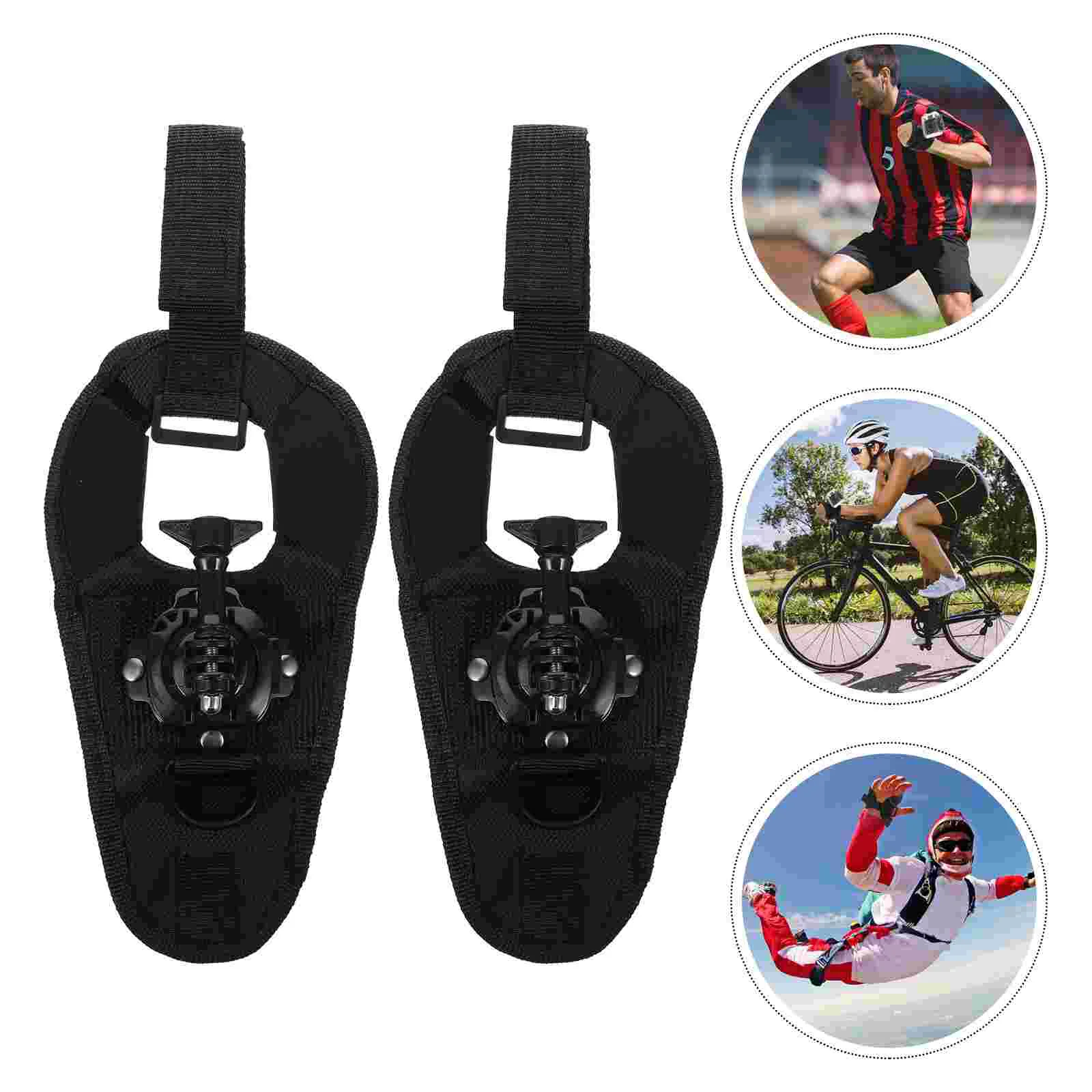 Supporto per cinturino da polso per action camera, fascia da braccio in nylon, supporto per cellulare con montaggio a mano rotante