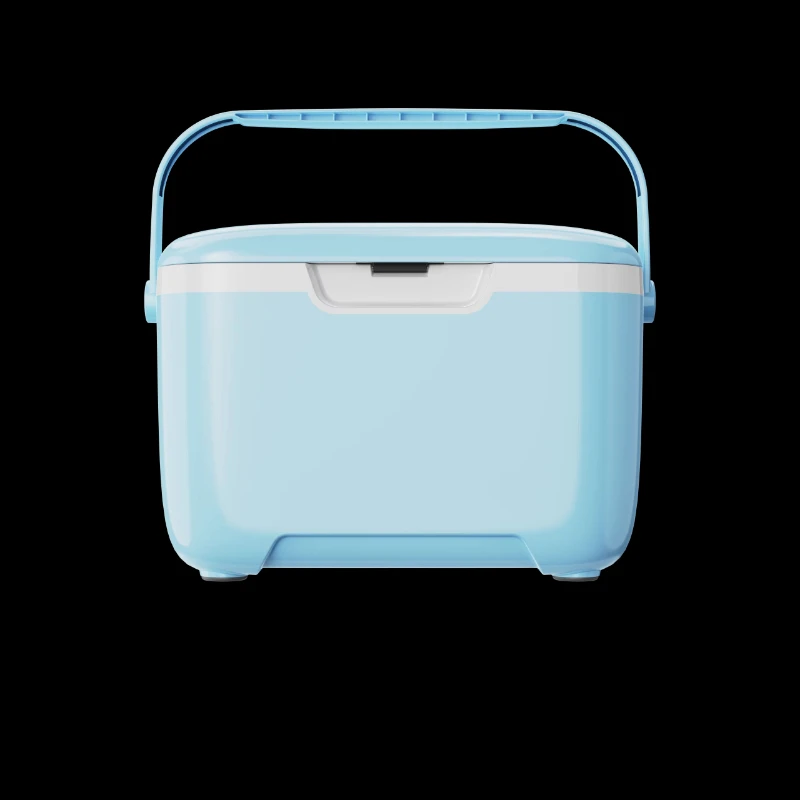 Camping Contrasting Beverages Fruit Portable Insulation Box Plastic Refrigerator Outdoor Ice Box