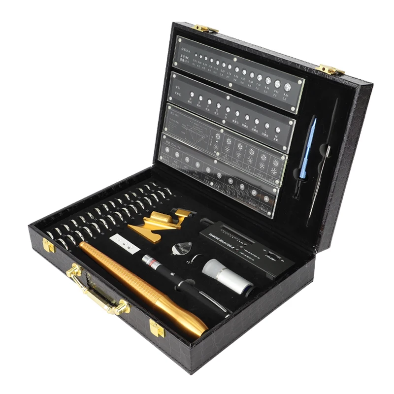 

Jewelry Testing Kit with Diamond Detecting Machine Loupes Tweezers Metal Tools for Inspecting Jewelry