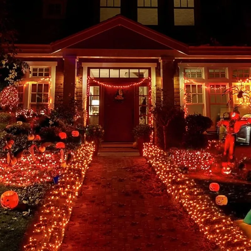 1/2 حزمة من 30/100 سلسلة أضواء شمسية LED مع 8 أوضاع مناسبة للمهرجانات وحدائق عيد الميلاد وحفلات الزفاف #3