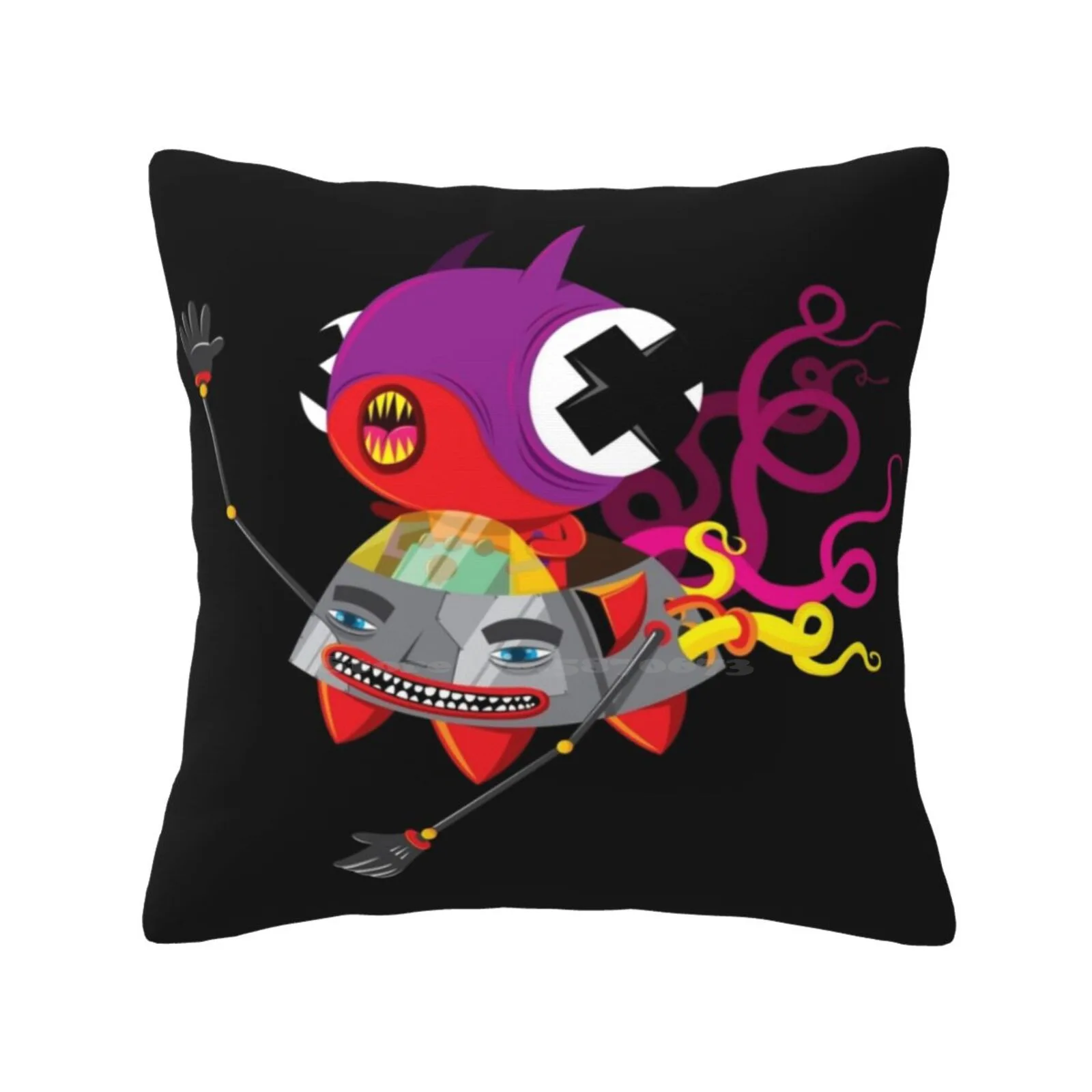 Ufo Throw Cushion Pillow Cover Ufo Orkibal Malaysia Vector Alien Monster Colour Space Strange