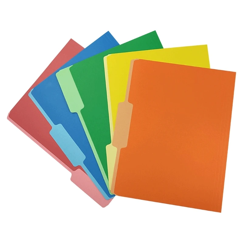 100 Sheets/Box Letter Size Manilla Folders Paper File Folders Document Folder School Office Supplies Manila File Folders D5QC