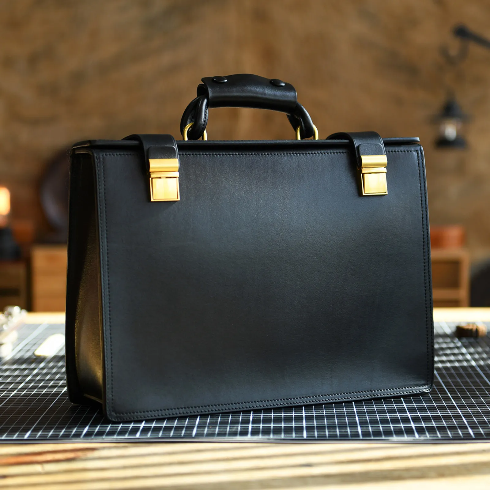 

Business simple high quality first layer cowhide men's briefcase fashion vintage luxury handmade genuine leather laptop handbags