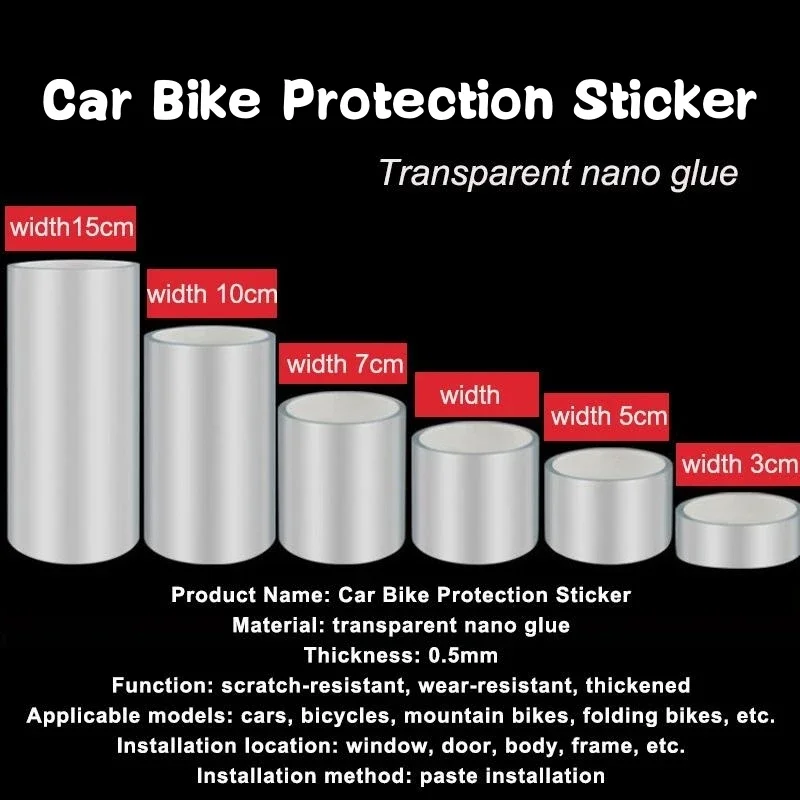 3 Meters Car Sticker Car Interior Protective Film Door Protective Adhesive Car Trunk Door Frame Body Vinyl Accessories