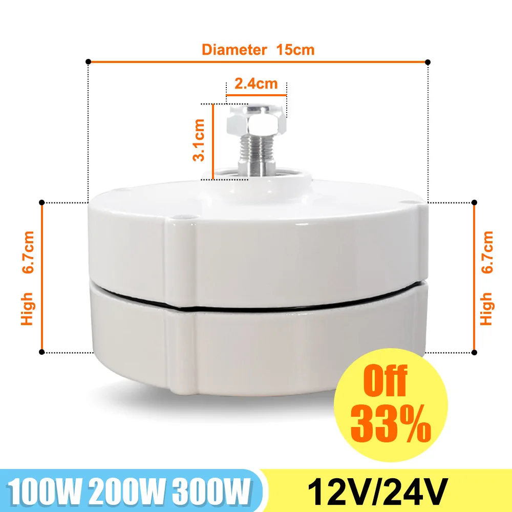 Imagem -02 - Pmg Gerador de Turbina Eólica 500w 12v 24v 750 Rpm ac dc Power Turbina de Água Dínamo Magnético Alternador Hidro Moinho de Energia Livre