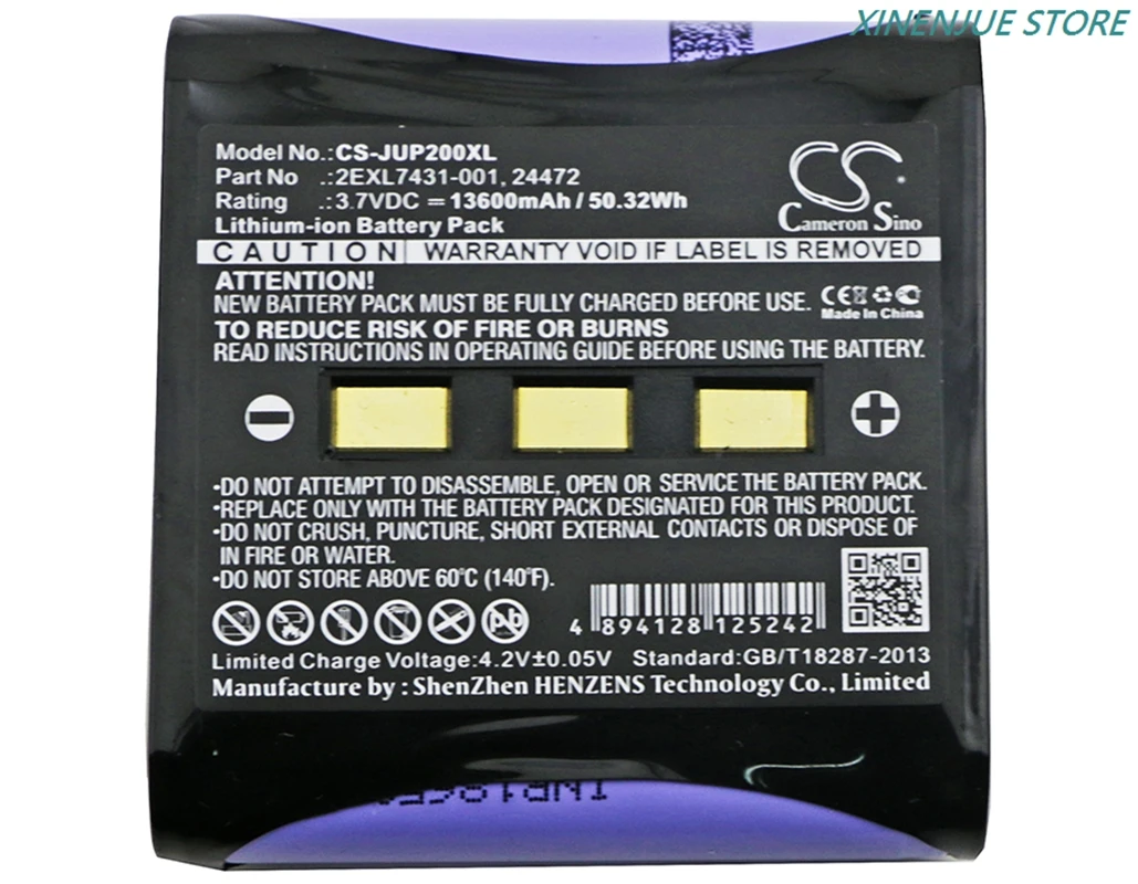 المعدات، المسح، بطارية الاختبار 3.7 فولت/10400 مللي أمبير/13600 مللي أمبير في الساعة لـ Juniper Carlson Archer 2، Mini 2، Allegro 2، Surveyor 2، System AR2/AG2