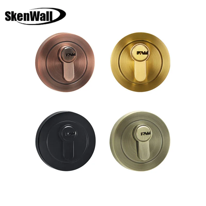 

Zinc alloy handleless lock double-sided invisible door lock indoor wooden door hidden door passage auxiliary single-sided lock